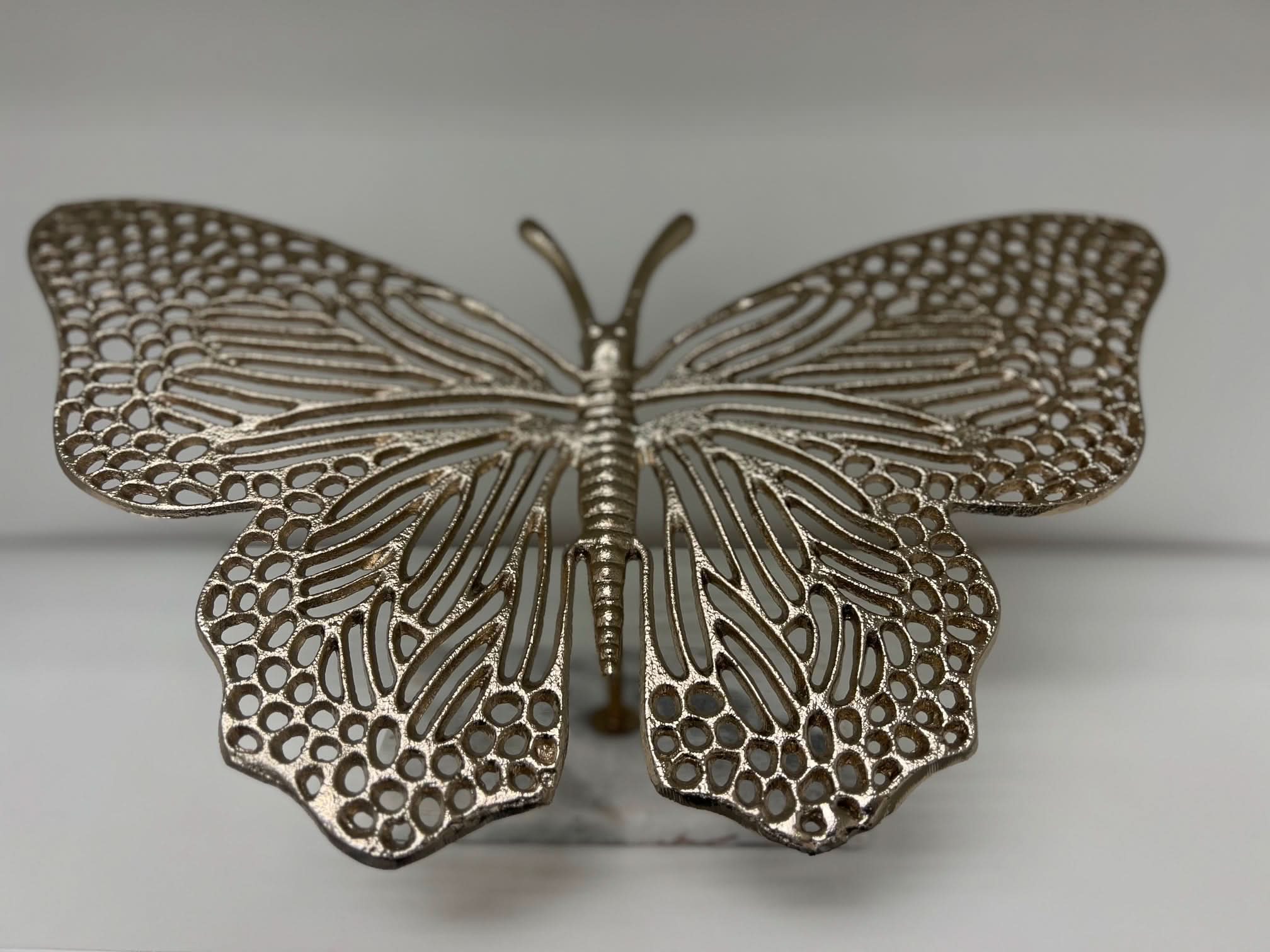 Gold Metal Butterfly on Stand - HER Home Design Boutique